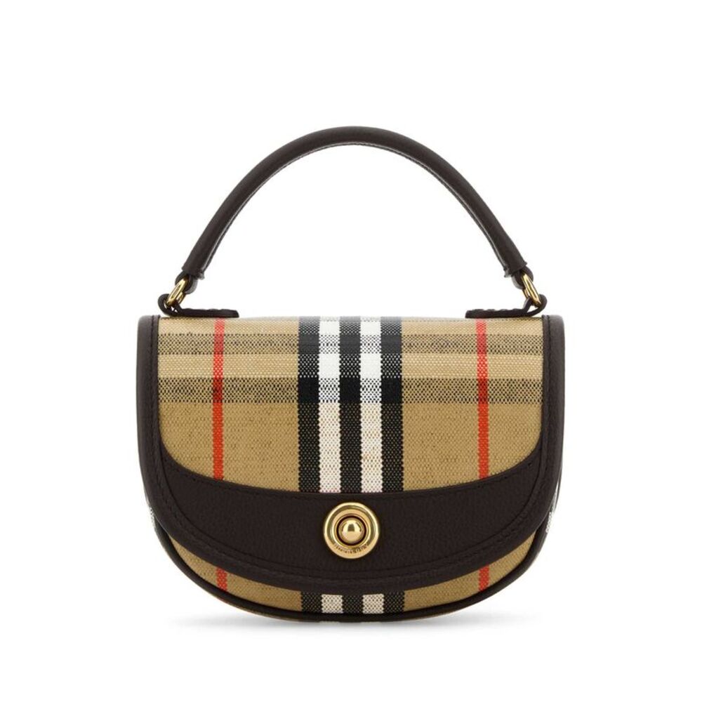Burberry Women Printed Canvas Handbag